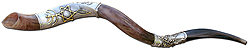  Shofar Yemeniae Plateado de Plata, Simbolo Mesianico 