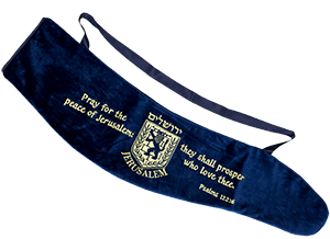 Bolsa de Shofar Azul marinho Yemenita 